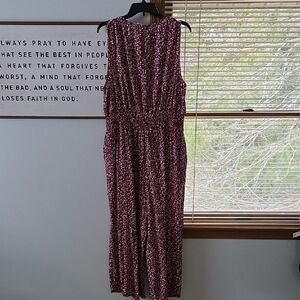 GAP Purple Floral Jumpsuit